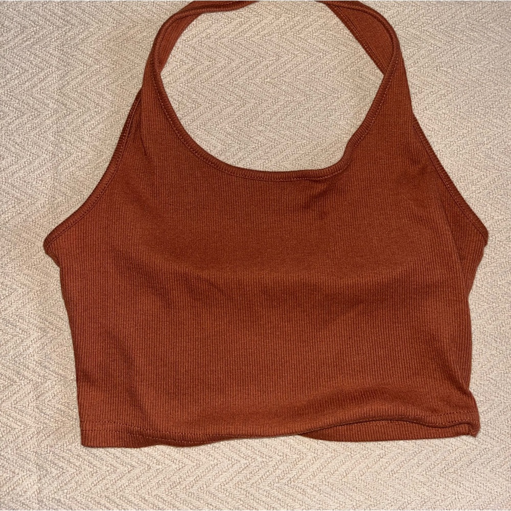 Reddish- BrownHalter top